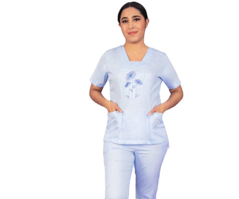 Filipina Medica Quirurgica Dama Uniforme Pijam Bordado Danna