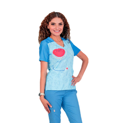 Filipina Medica Quirurgica Dama Figuras Strech Deimi EST Azul ENF
