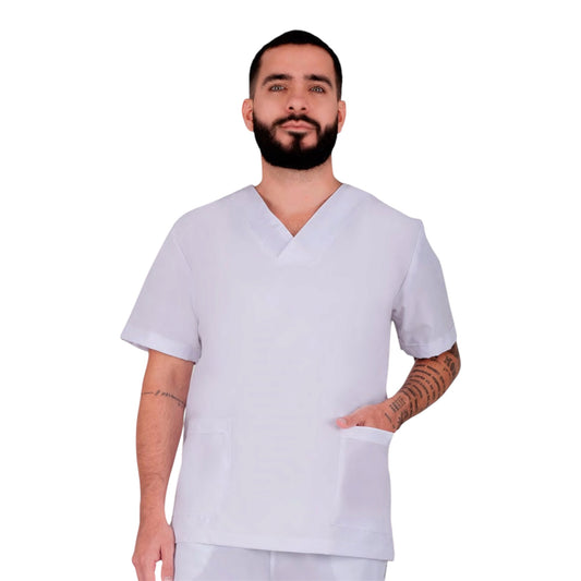 Filipina Enfermería Hombre Manga Corta AMB Denver Antifluido Stretch
