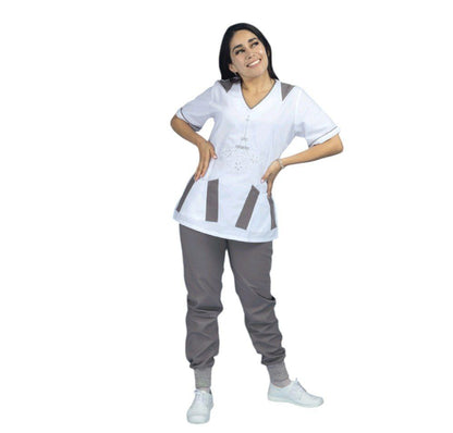Filipina Medico Quirurgica Dama Colores Bordada Ligera Eiffel EST