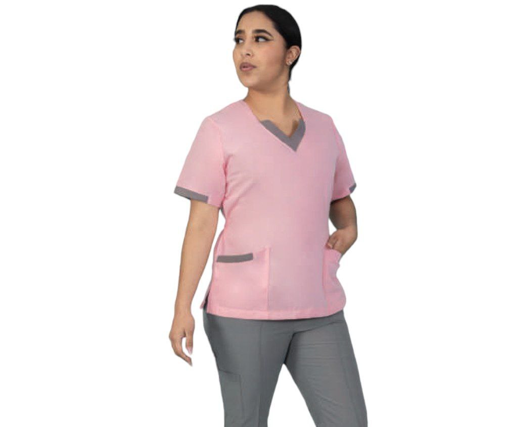 Filipina Medica Quirurgica Dama Uniforme Pijama Bicolor Escarlet