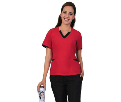 Conjunto Medico Quirurgico Dama Uniforme Pijama Bicolor Escarlet ENF