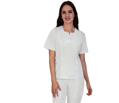 Conjunto Medico Quirurgico Dama Antifluido Blanco Hailee ENF