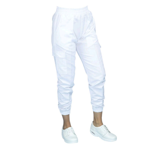 Pantalon Medico Dama Enfermeria Blanco Haiti Grueso