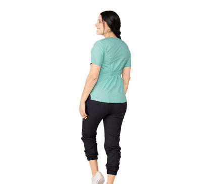 Conjunto Quirurgico Medico Dama Scrub Top Manga Corta Hansel AMB