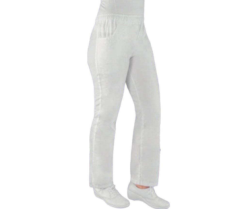 Pantalon Quirurgico Medico Clinico Blanco Dama Enfermedic Irene