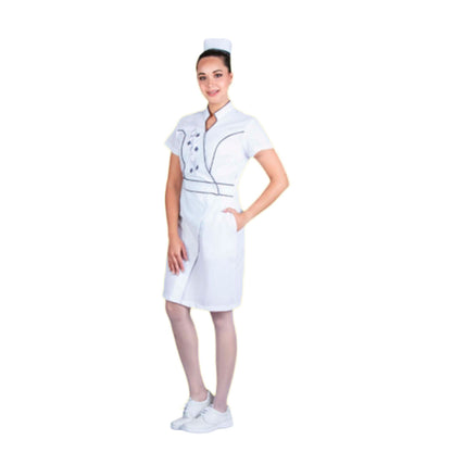 Jumper De Enfermera O Vestido De enfermer­a Bordado Virlet Flores EST
