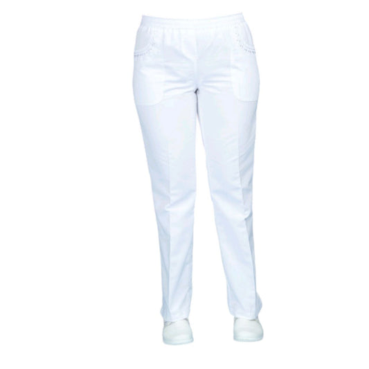 Pantalon Medico Enfermeria Dama Bordado Karina