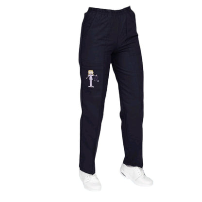 Pantalon Medico Quirurgico Dama Figuras Marino Karla EST