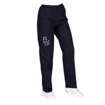 Pantalon Medico Quirurgico Dama Figuras Marino Karla EST
