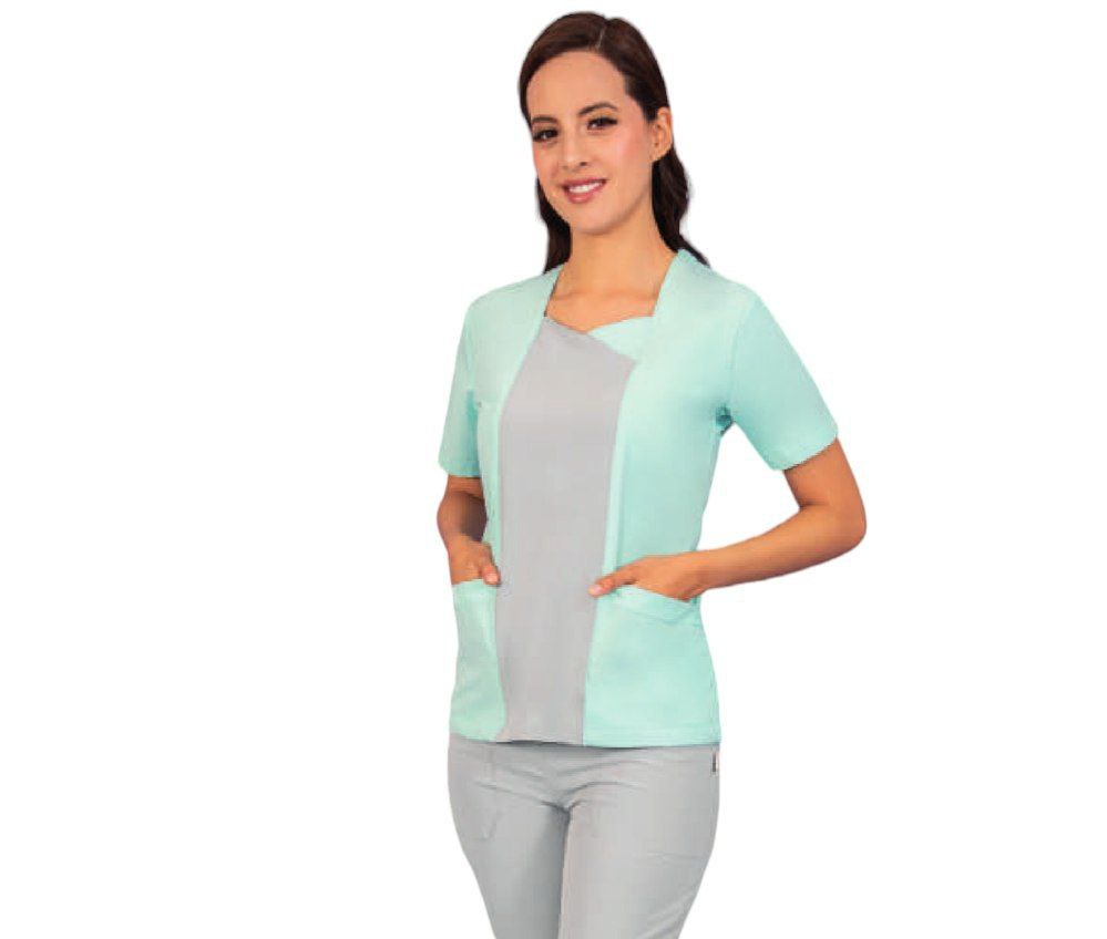 Conjunto Medico Quirurgico Dama Antifluido Lesly Bicolor