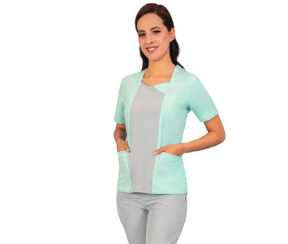 Conjunto Medico Quirurgico Dama Antifluido Lesly Bicolor ENF