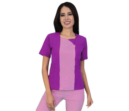 Conjunto Medico Quirurgico Dama Antifluido Lesly Bicolor ENF