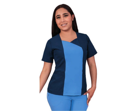 Conjunto Medico Quirurgico Dama Antifluido Lesly Bicolor ENF