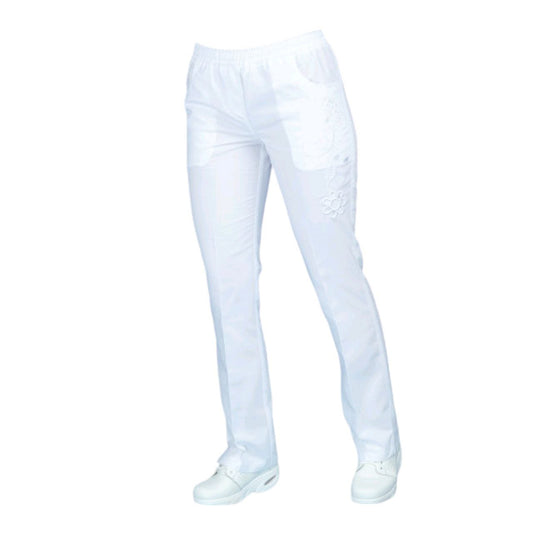 Pantalon Medico De Enfermeria Dama Bordado Liliana