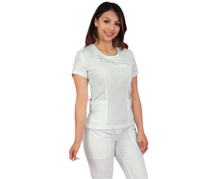 Filipina De Enfermeria Dama Enfermera Cuello Redondo Linda ENF