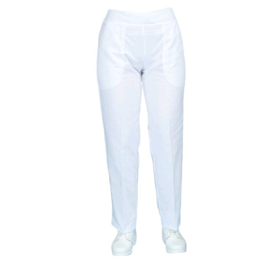 Pantalon Medico Enfermeria Dama Blanco Luna