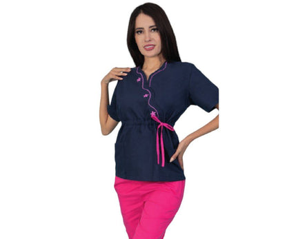 Conjunto Medico Quirurgico Dama Uniforme Pijama Flores Mabel ENF