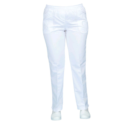 Pantalon Medico Enfermeria Dama Bordado Mariposa Marisol