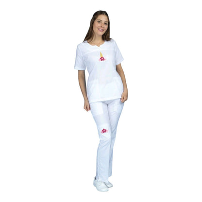Filipina Medica Dama Scrub Top Unicornio Melody EST