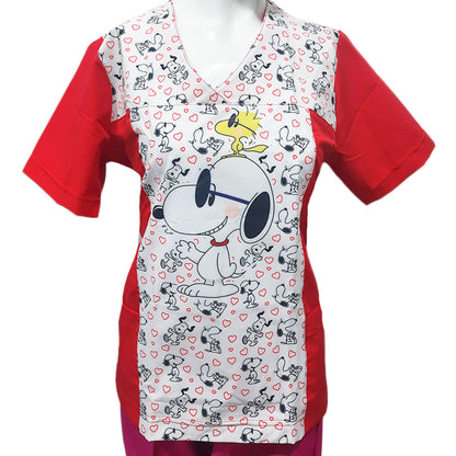 Filipina Medica Quirurgica Dama Figuras Antifluido Snoopy Rojo Mildred ENF