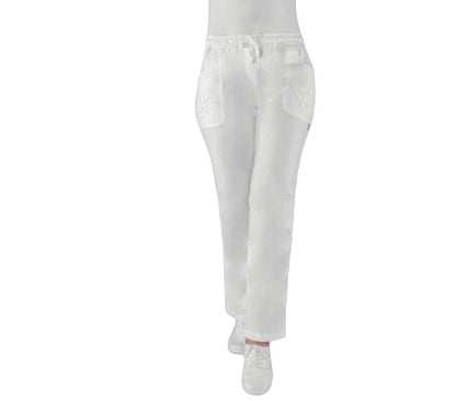 Pantalon Quirurgico Medico Dama  Mariposa Bordado 3D Miriam ENF
