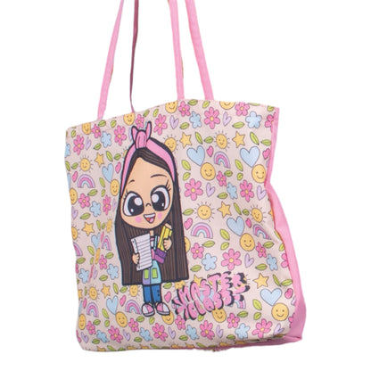 Bolsa Educadora Maestra Kinder Animada Asa Doble Premium