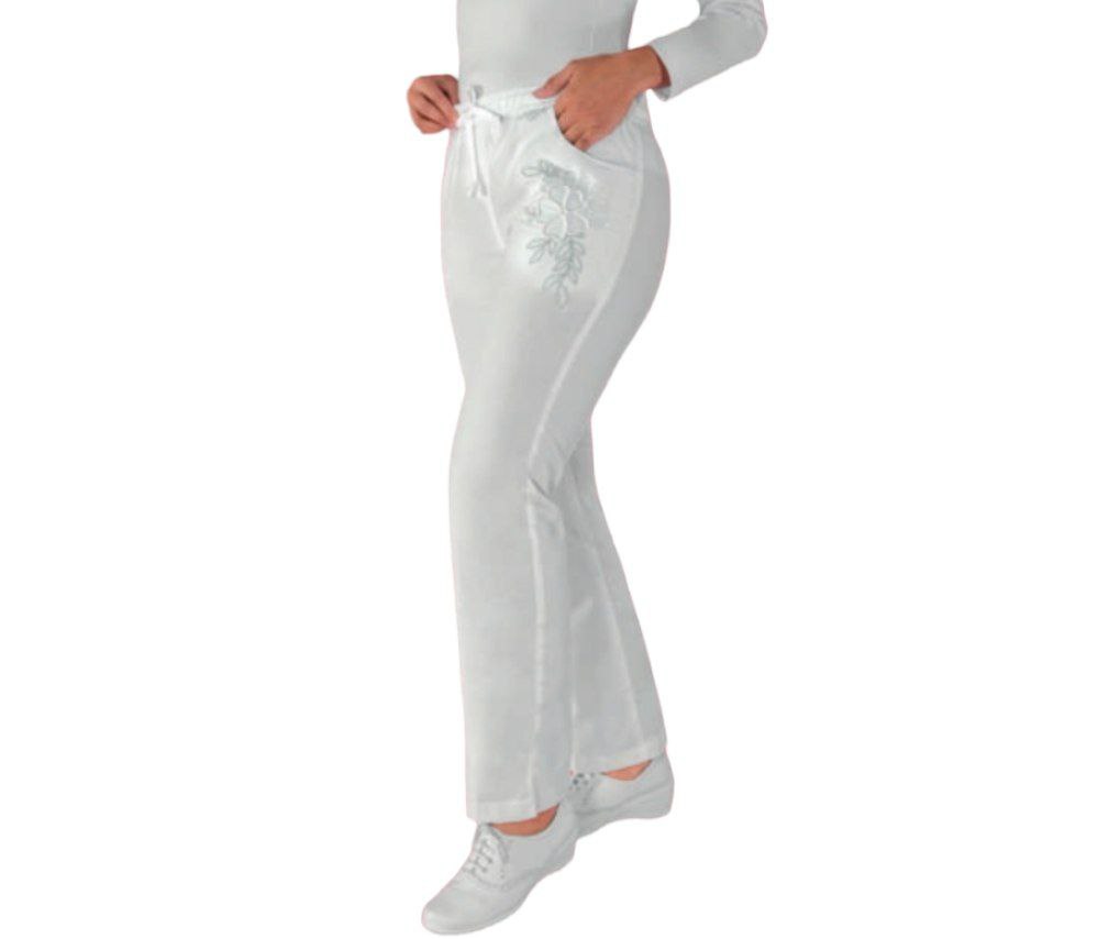 Pantalon Quirurgico Medico Dama Bordado 3D En Bolsas Nahomi