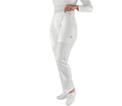 Pantalon Quirurgico Medico Clinico Blanco Nancy Dama ENF