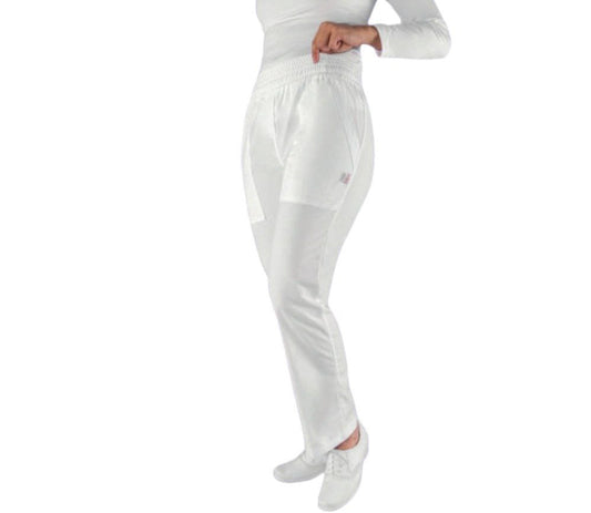 Pantalon Quirurgico Medico Clinico Blanco Nancy Dama