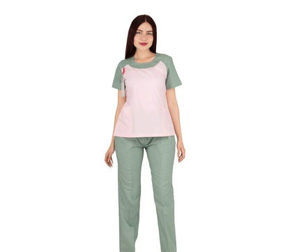 Filipina Medica Dama Scrub Top Manga Corta Odalys AMB