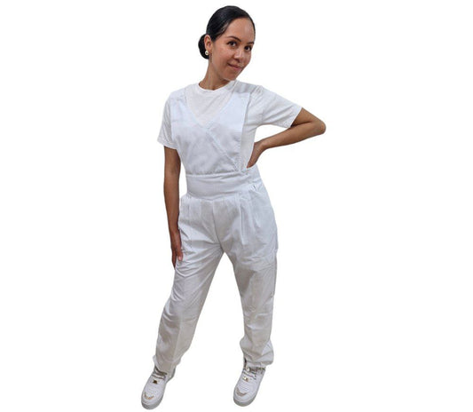 Overol De Enfermera O Vestido De Enfermería Blanco Nadia