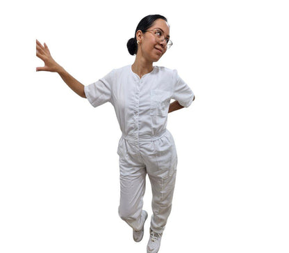 Overol De Enfermera O Vestido De enfermer­a Blanco Sandy EST