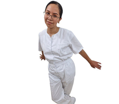 Overol De Enfermera O Vestido De enfermer­a Blanco Sandy EST