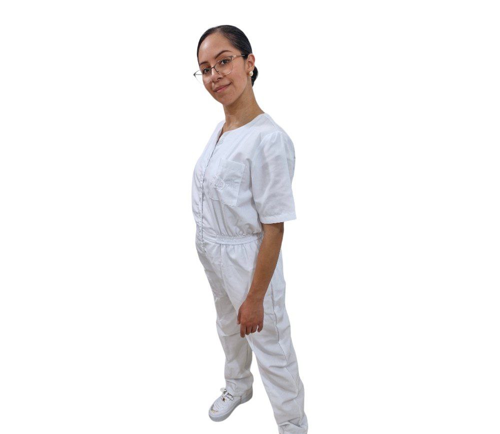 Overol De Enfermera O Vestido De Enfermería Blanco Sandy