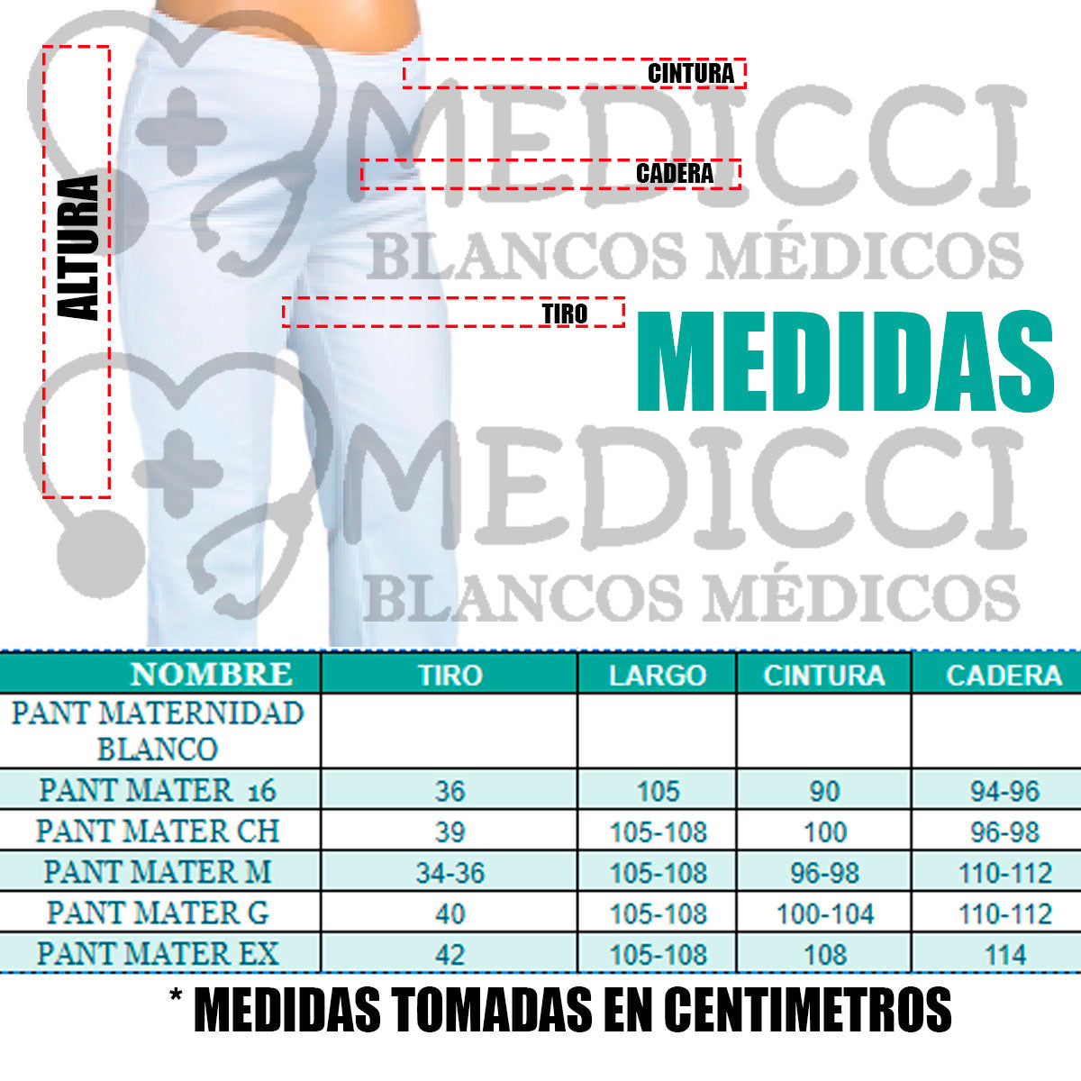 Pantalon Quirurgico Medico Dama Colores Maternidad EST