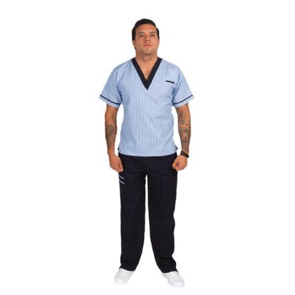 Conjunto Medico Scrub Quirurgico Hombre Pepe Rayas EST