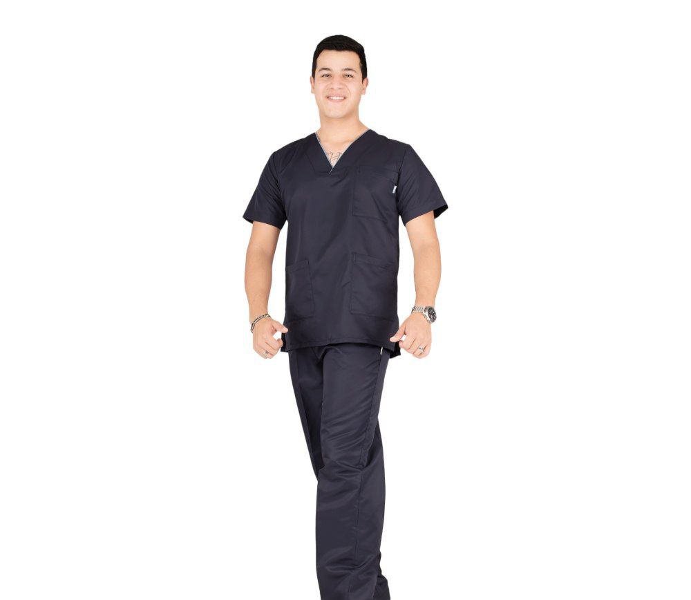 Conjunto Médico Scrub Quirúrgico Hombre Antifluido Caballero Amber