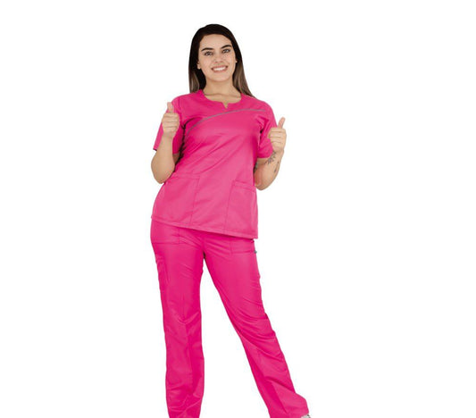 Conjunto Médico Scrub Quirúrgico Dama Antifluido Amber