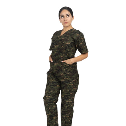 Conjunto Medico Scrub Quirurgico EST Camuflaje Unisex EST