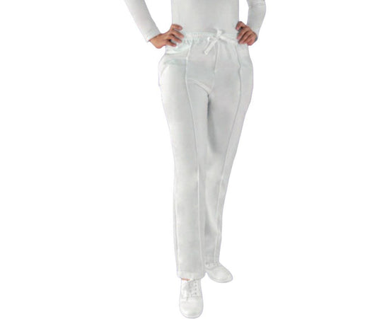 Pantalon Quirurgico Medico Clinico Blanco Resorte Sin Bolsa Unisex