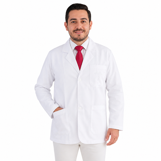 Saco Medico Cli­nico Caballero Bordado EST