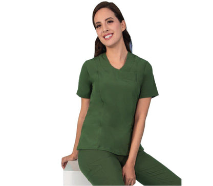 Conjunto Medico Quirurgico Dama Antifluido Strech Sherlyn Colores ENF