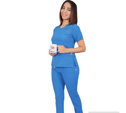 Conjunto Medico Quirurgico Dama Antifluido Strech Sherlyn Colores ENF