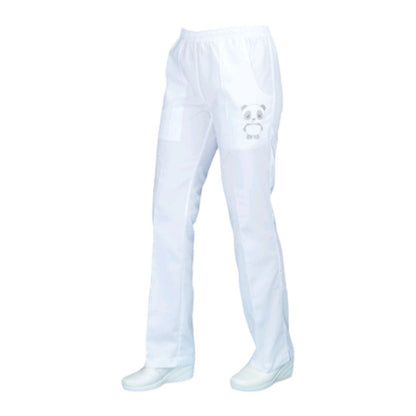 Pantalon Medico De Enfermeria Dama Bordado Panda Sugey EST