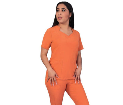 Conjunto Medico Quirurgico Dama Antifluido Cuello Asimetrico Vania ENF
