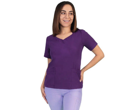 Conjunto Medico Quirurgico Dama Antifluido Cuello Asimetrico Vania ENF