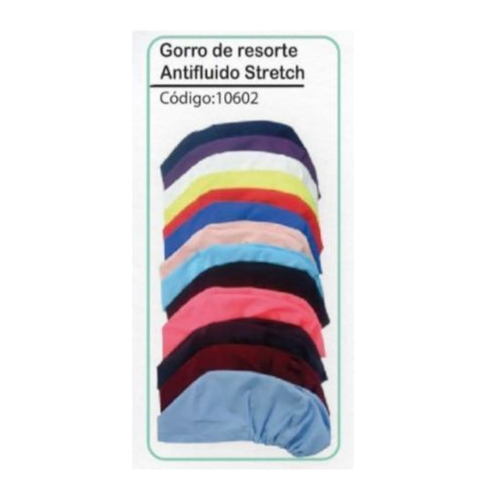 Gorro Medico Quirurgico Antifluido Strech  Resorte Amber