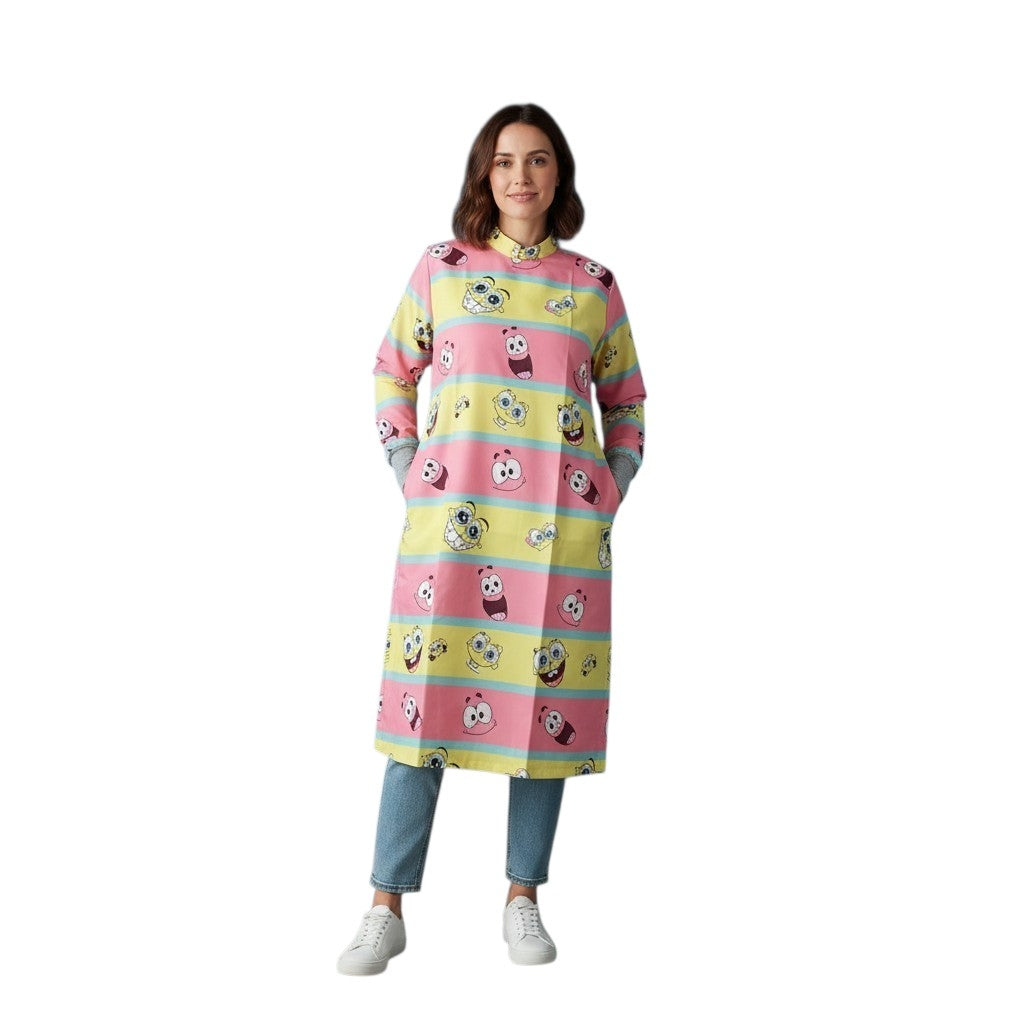 Bata Cirujano Antifluido Quirúrgica Colores Médica Animada ENF