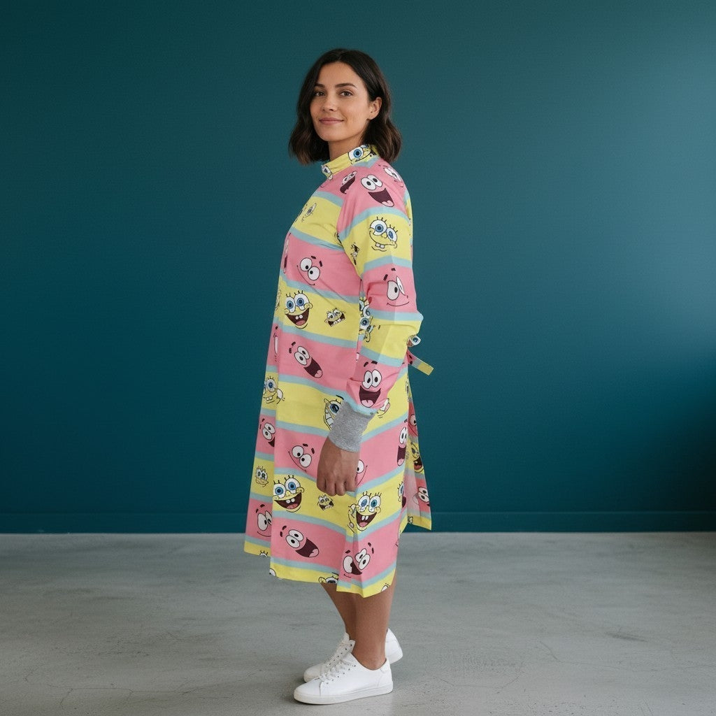 Bata Cirujano Antifluido Quirúrgica Colores Médica Animada ENF